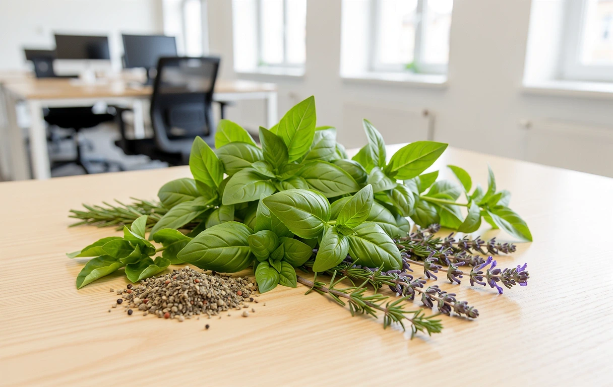 Ingrediente botanice naturale în cadrul biroului Naturalbalancehubho